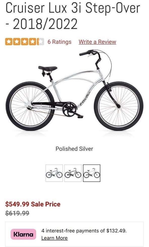 brand new Electra cruiser lux 3 bicycle rim 26” trade for iphone 15 Pro Max