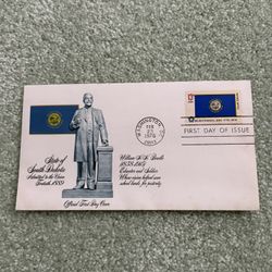 1976 First Day Of Issue Cover American Bicentennial Series 13¢ South Dakota Flag Stamp #1672