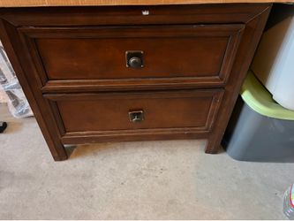 2 Draw Wooden Night Stand