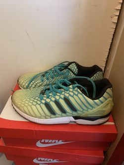 ADIDAS SIZE 11. GLOW IN THE DARK