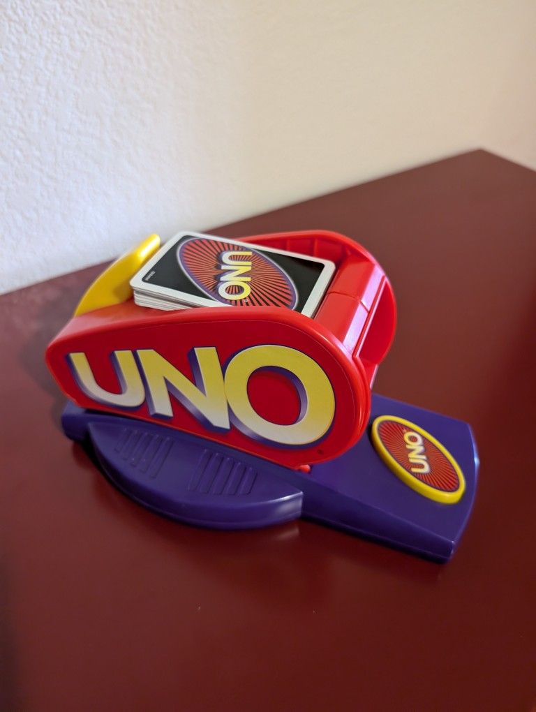 Vintage 1998 UNO Attack Game with Cards - SHUFFLE - WORKS