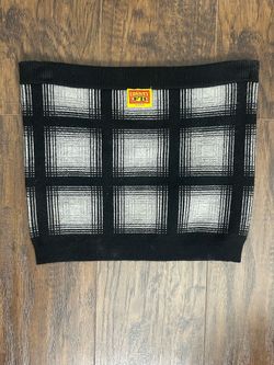 FB County Black-Grey Flannel Tube Top