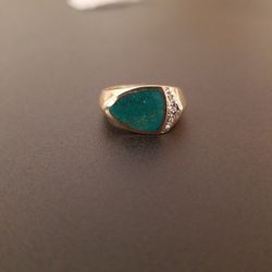 14k Yellow Gold Men's Ring