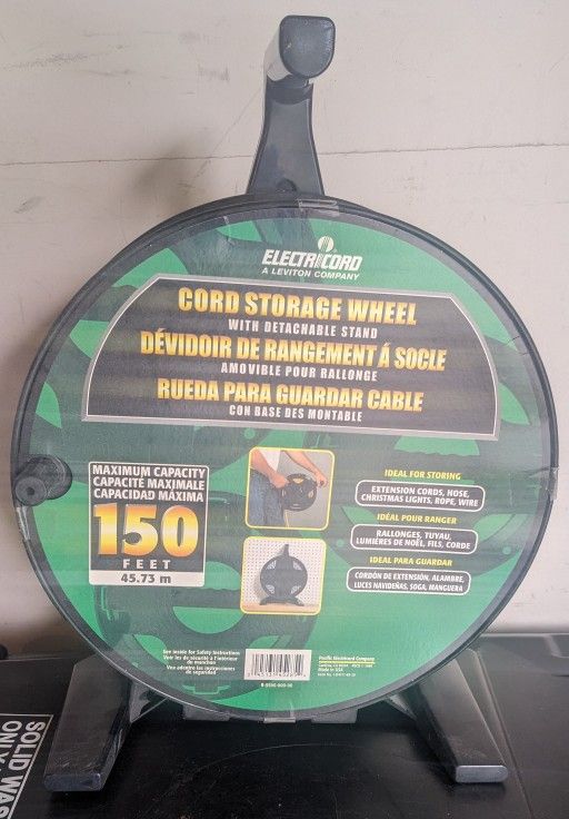 Cord Storage Wheel - 150 Feet - By Electricord
