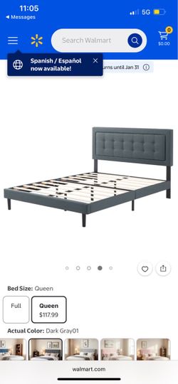 Queen Size Platform Bed Frame