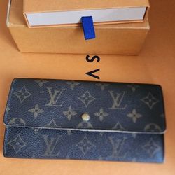authentic louis vuitton monogram long wallet