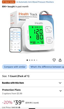 iHealth Track Bluetooth Blood Pressure Monitor