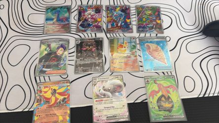 Pokémon cards mint condition straight into sleeves