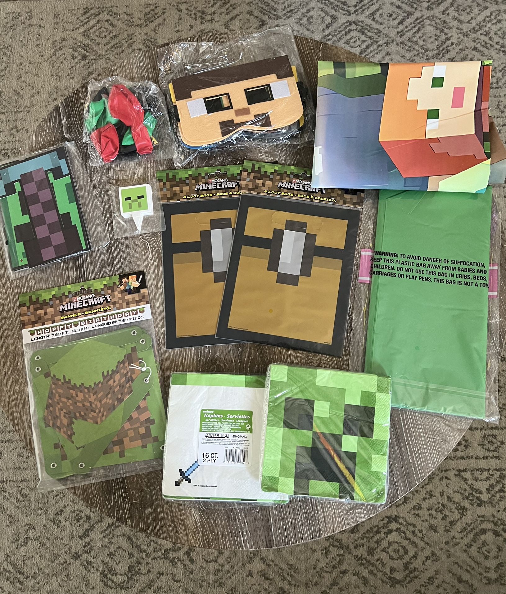 Minecraft Birthday Decorations 