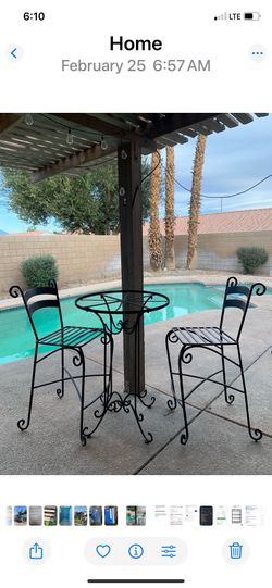 Wrought Iron table set