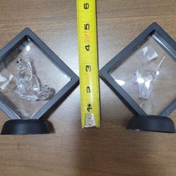 Swarovski Crystal Tom Cat Figurine 7634, scaredy/scared Swarovski crystal & sitting cat 160799