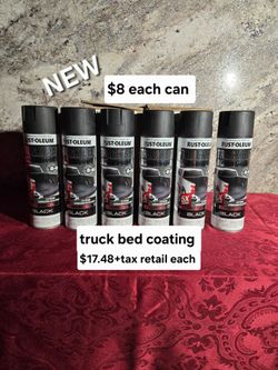New rust-oleum truck bed coating $17.48+tax retail each