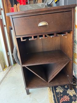 Wine glass cabinet - espresso
