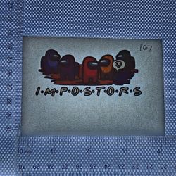 Iron On Heat Transfer  Good For T-shirts Sweaters Jackets T Shirt Design Size Is About 2x3 Impostors #167