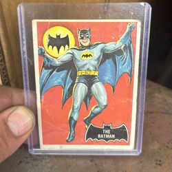 Batman 1966 Original #1 Card Black Bat Series One Trading Card