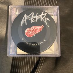 Anthony Mantha Autographed Puck