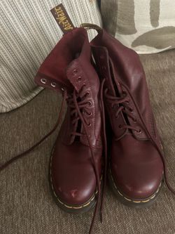 Burgundy Dr. Marten Boots
