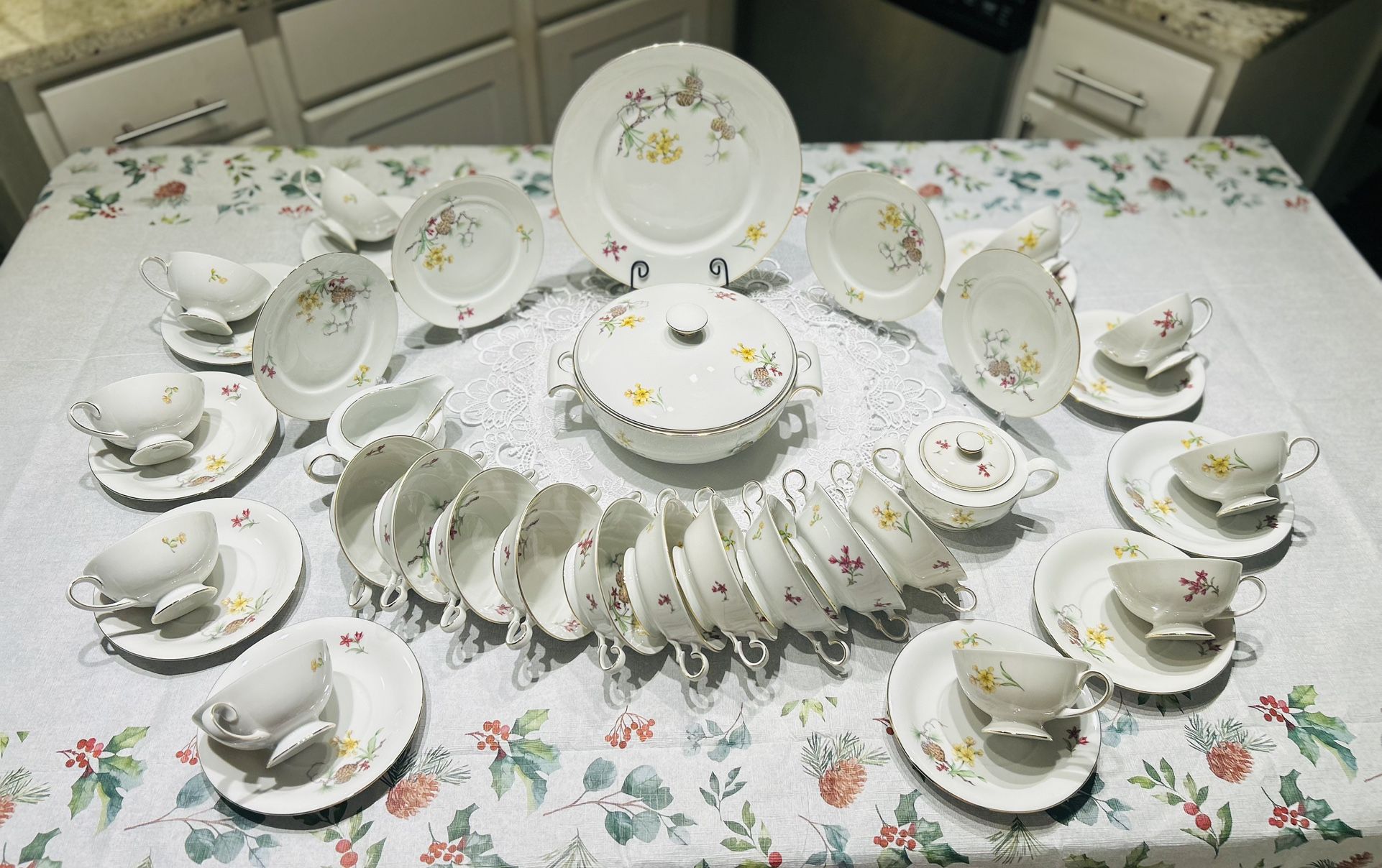 🐦🔥Vintage PMR Bavaria Jaeger & Co Germany - 88-Piece Porcelain Set