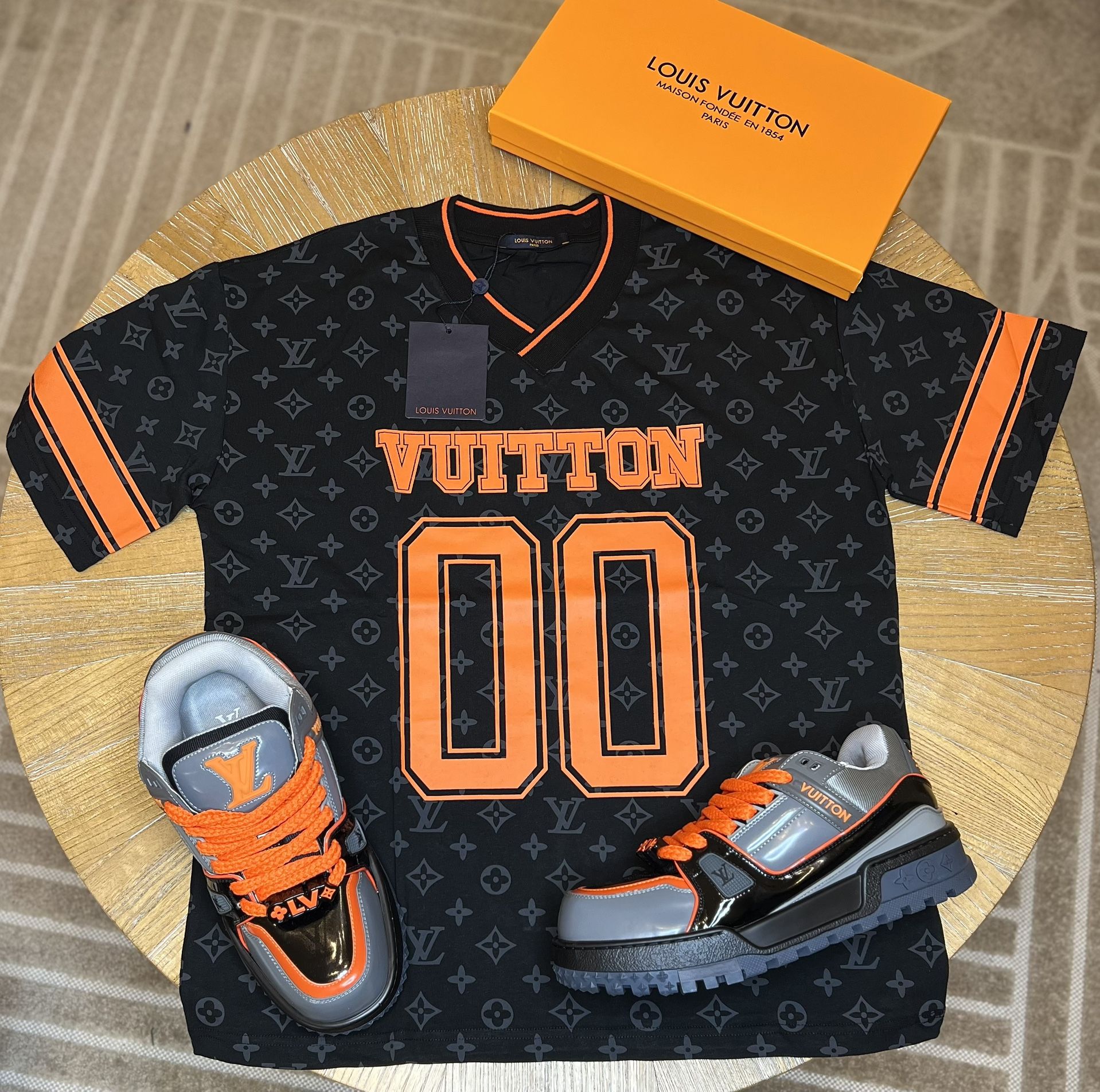 Louis Vuitton Shoes With Jersey Brand New Sneakers With Box And Dust Cover