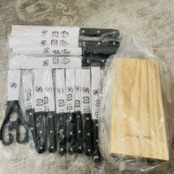 Amazon Basics 14-Piece Kitchen Knife Set