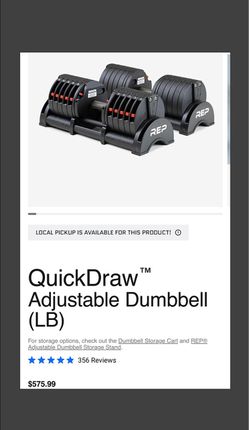 Rep Fitness QuickDraw 60lbs. Adjustable Dumbells