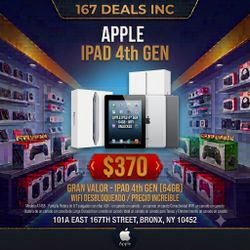 Apple ipad 4th gen 64gb wifi unlocked