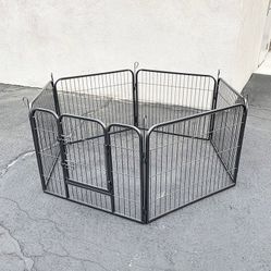 (New in box) $70 Heavy Duty 24” Tall x 32” Wide x 6-Panel Pet Playpen Dog Crate Kennel Exercise Cage Fence Play Pen