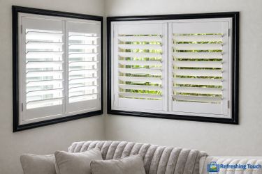 Hardwood Plantation Shutters, Custom Made, Window Coverings, Installed - 909-681-7003