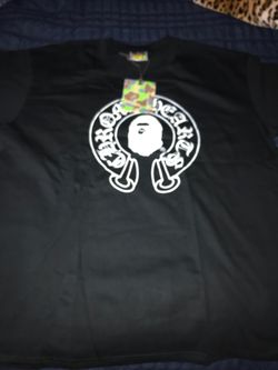 Chrome heart bape shirt