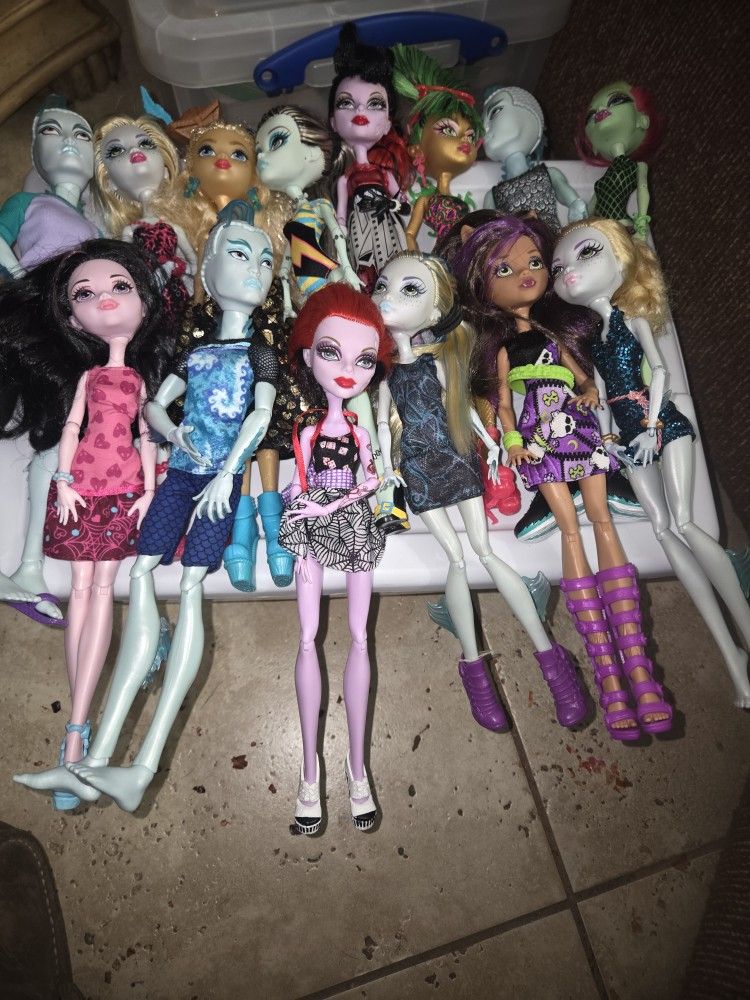 Monster High dolls $15 each 