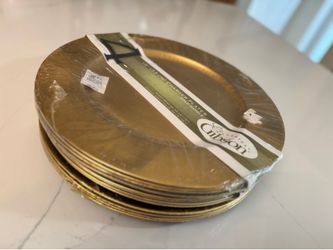 13 “ Gold charger plates