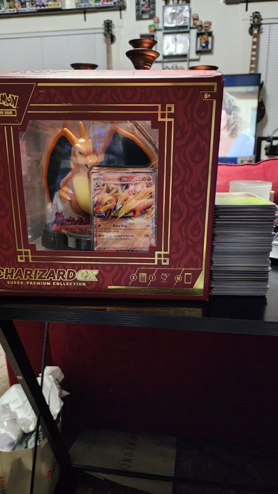 Opened Charizard Box Plus Bulk Cards