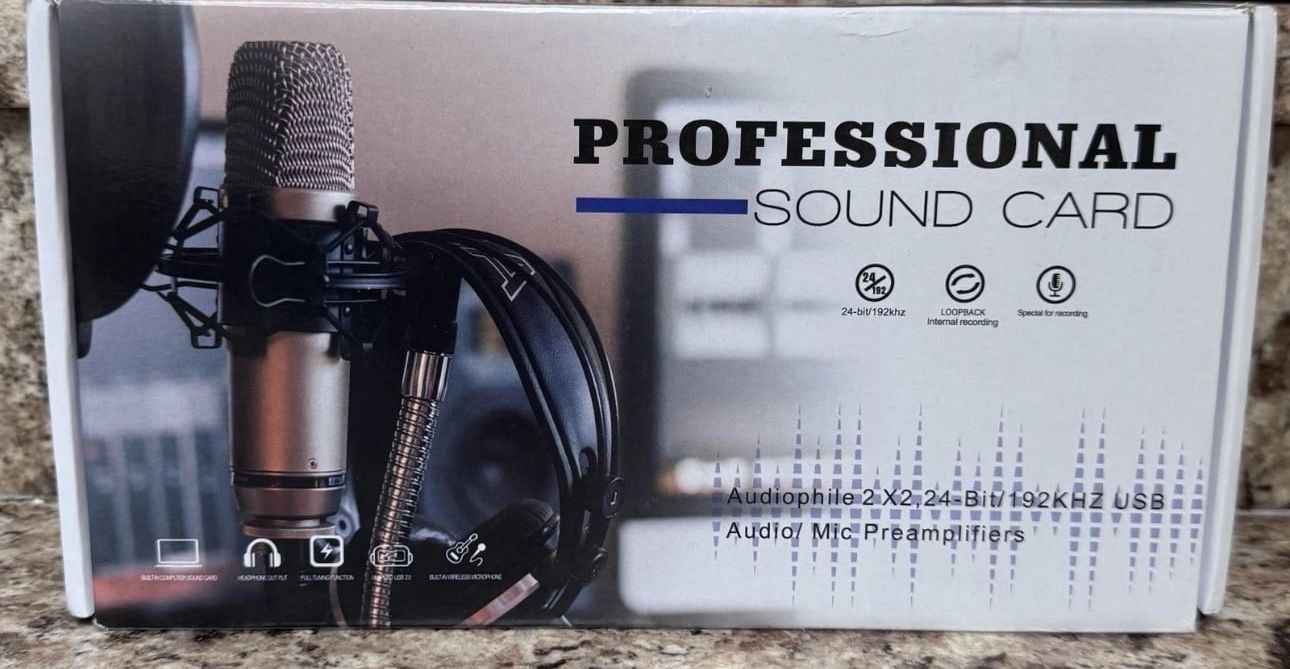 Professional Sound Card Audiophile 2 X2, 24-Bit/192KHZ USB