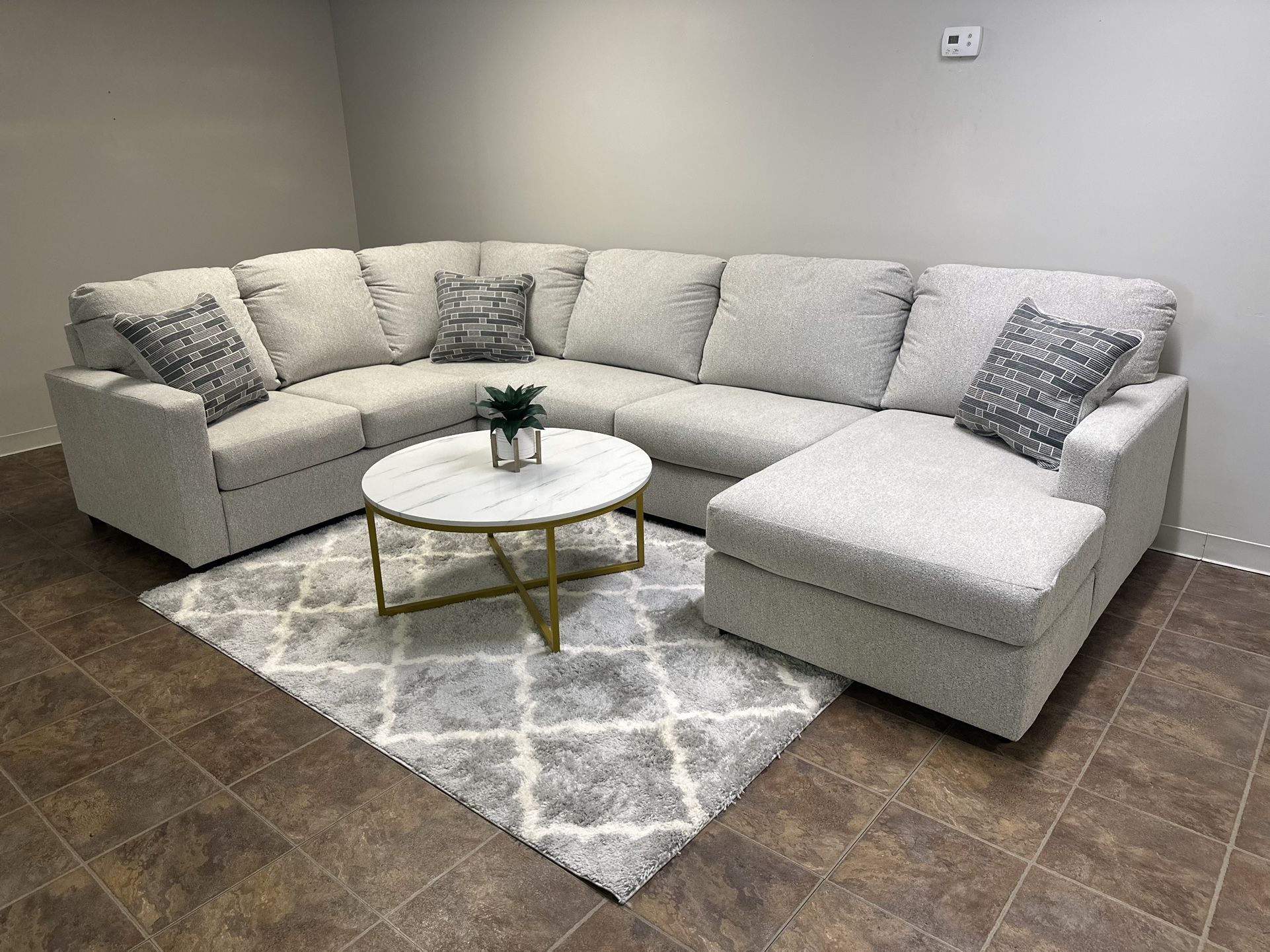 Ashley Furniture Sectional Couch Sofa |$1295 / $39 Down | U-Shaped Chaise