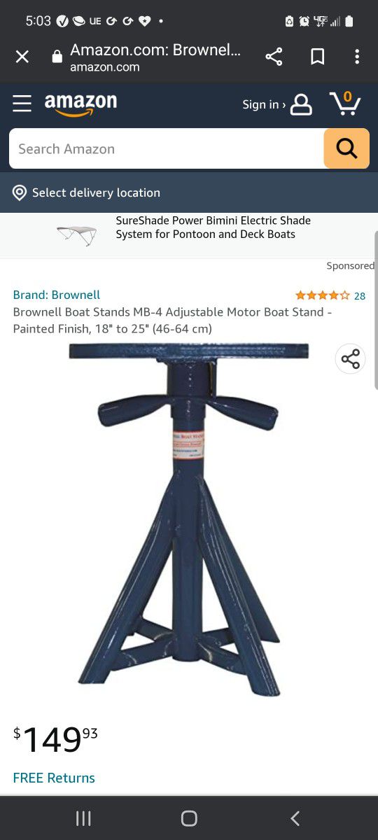 Boat Jack Stand New