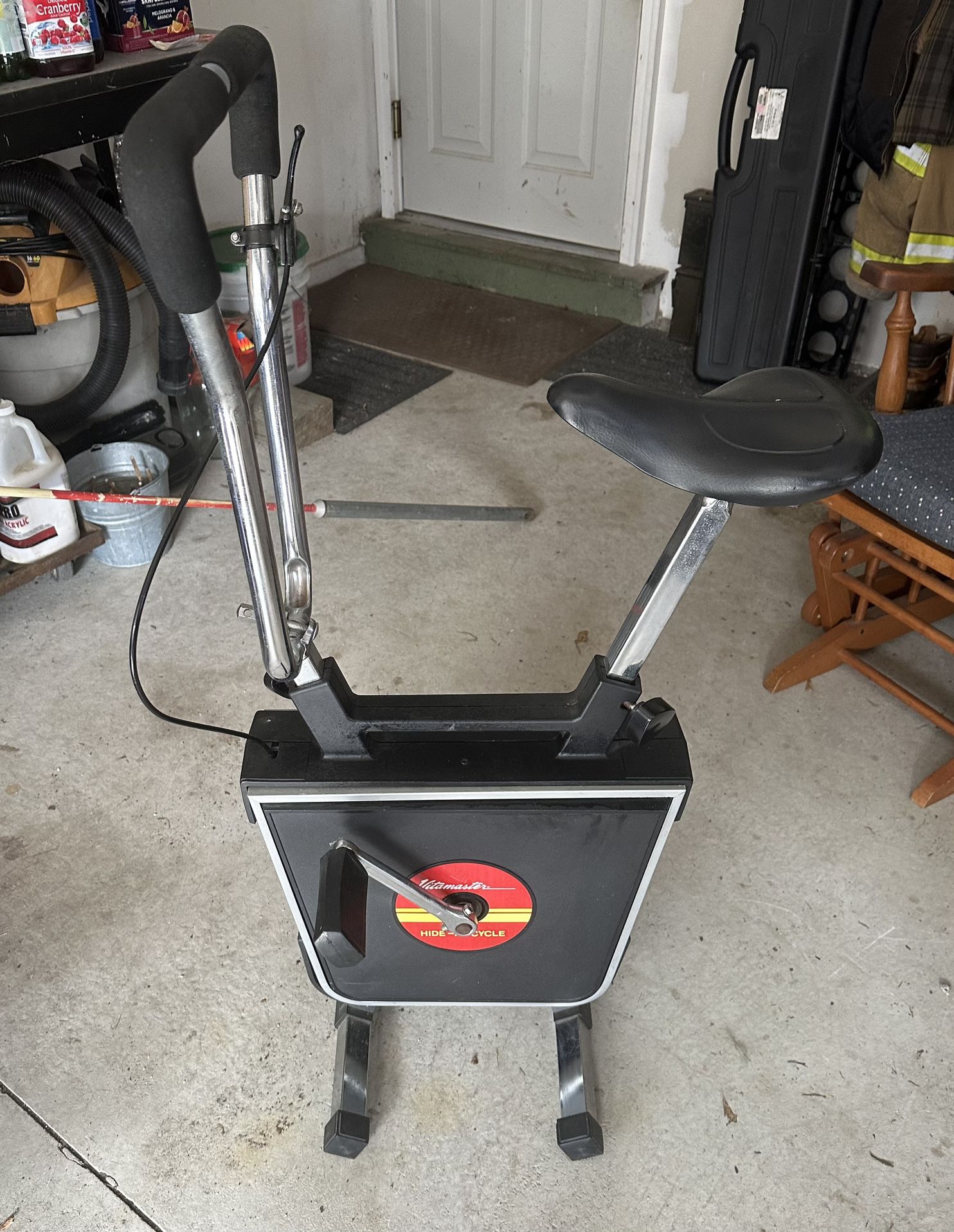 Vintage Vitamaster Hide-A-Cycle Exercise Bike! Great Shape!