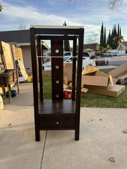 2 TV Stand / Media Console – Glass Shelves – $30