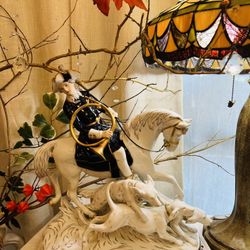 Antique Royal Dux Porcelain Figurine – Fox Hunt Scene 