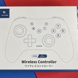 ACE GAMER T47 Wireless Controller – Brand New for PC & Nintendo Switch 