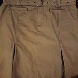 Calvin Klein Military Style Skirt With Belt Size 8