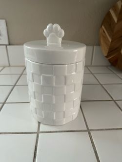 Dog/Cat treat ceramic jar