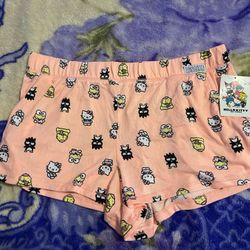 Hello Kitty And Friends Women Sleep Shorts Size Large