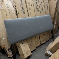 Skyline Modern Gray Upholstered King Headboard