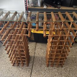 Reconfigurable Wine Rack With Glass Top