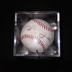 Craig Biggio And Jeff Bagwell Signed Baseball