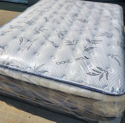 Full Size Set Mattress 12" High Europillowtop And Orthopedic Brand New