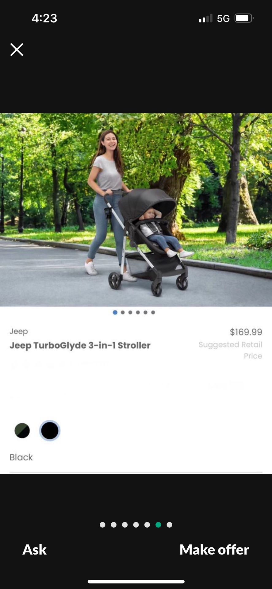 Stroller/ TurboGlyde 2in1 stroller/ Baby/ toddler/ travel/ kids/ walking/ Jeep/ New