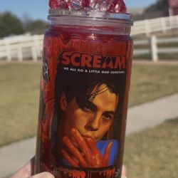 Ghostface Billy Loomis Scream Horror Snow Globe Tumbler