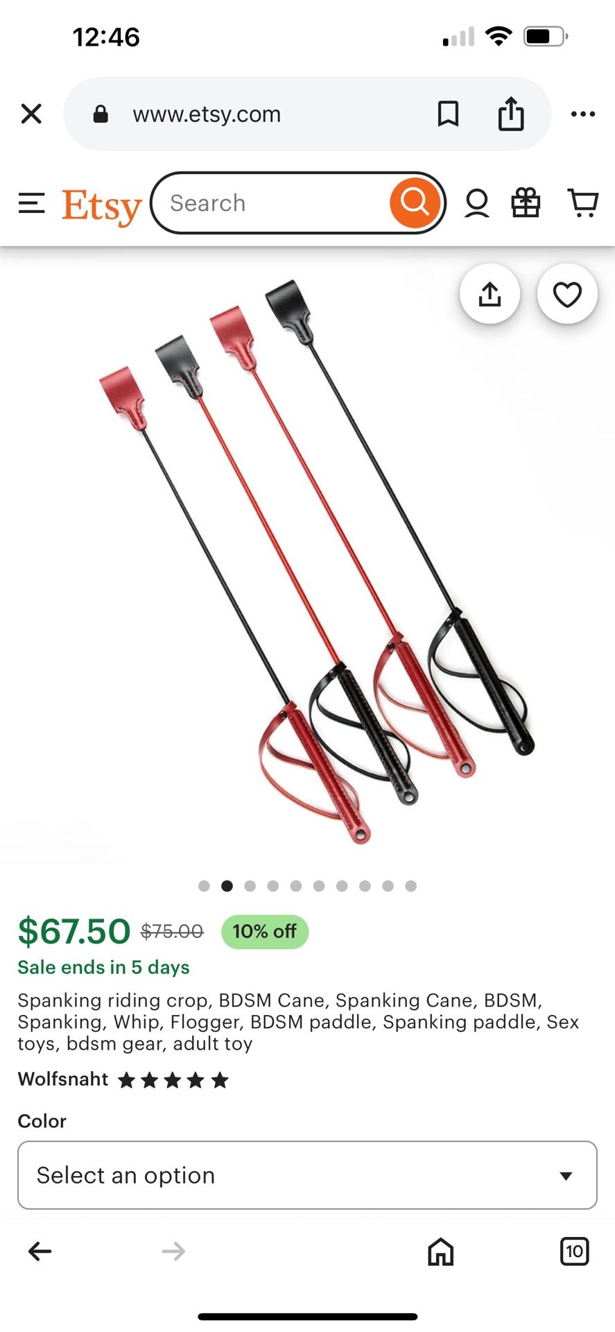 Riding Crop, Spanking Toy, New, $49