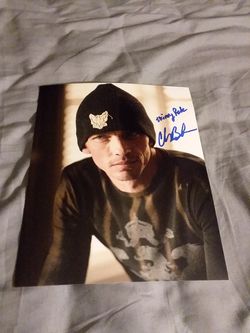 Charles Baker signed 8X10 photo with proof